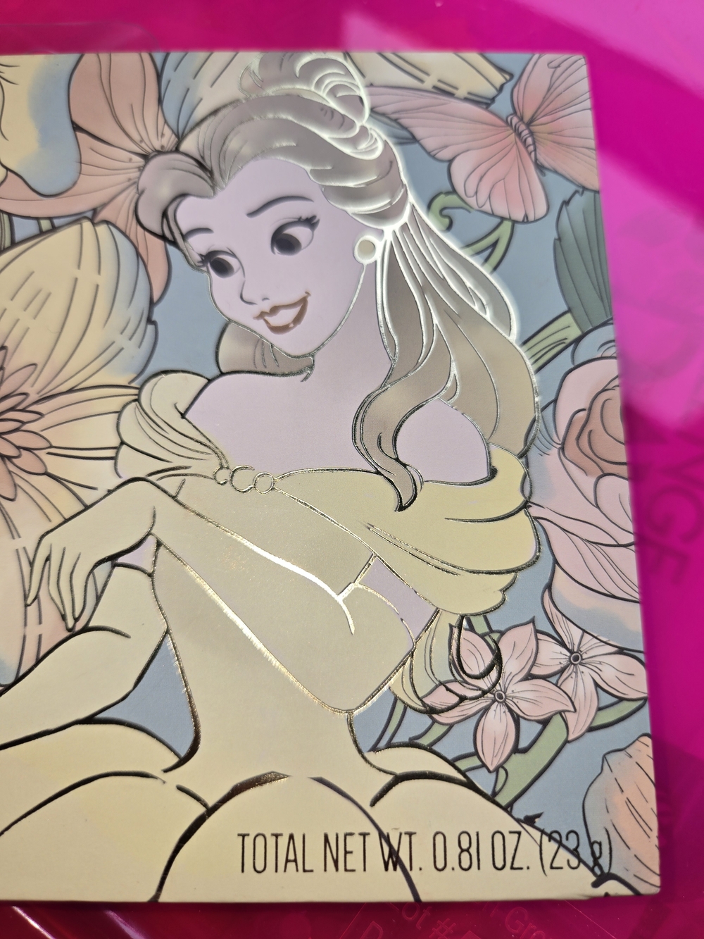 Disney Women Makeup Eyeshadow Palette - Pastel Pink, Pale Yellow, Light Blue